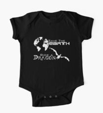 Save the Earth; Ride a Dragon One Piece - Short Sleeve
