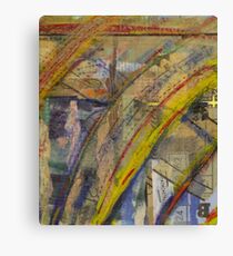 curved paper Canvas Print