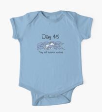 Tag 45. Sie vermuten immer noch nichts (Narwhals + Einhorn) Baby Body Kurzarm
