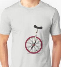 Unicycle By Wall Unisex T-Shirt