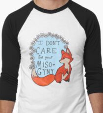 Feminist Fox Baseball ¾ Sleeve T-Shirt