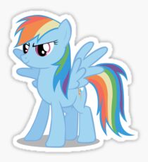 Rainbow Dash stance Sticker