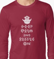 Unown Keep Calm Feat. Slowking Long Sleeve T-Shirt