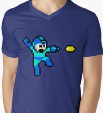 Blue Bomber Men's V-Neck T-Shirt