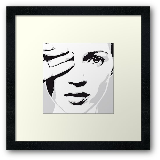 Banksy Graffiti Kate Moss Framed Canvas Wall Art Print Various Sizes