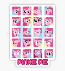 The Many Faces of Pinkie Pie Sticker