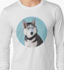 Herr Siberian Husky Langarmshirt