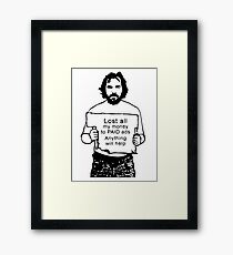 Content Marketing Spoof Framed Print