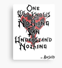 Kingdom Hearts: Ansem quote Metal Print