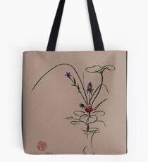 Autumn Chill - Sumi e Ikebana Zen drawing Tote Bag