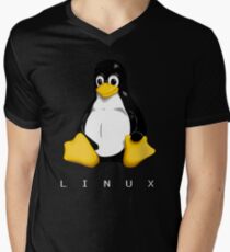 LINUX Men's V-Neck T-Shirt