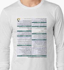 Linux Cheat Sheet Shirt Long Sleeve T-Shirt