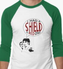 Hal had a shield! A red one! Men's Baseball ¾ T-Shirt