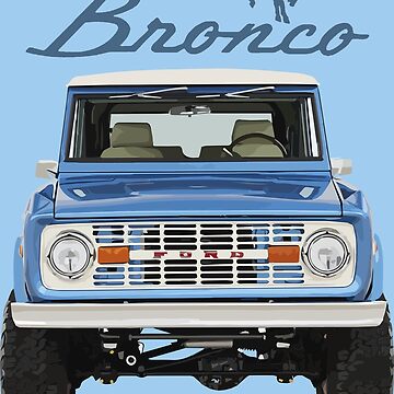Artwork thumbnail, 1975 Blue Ford Bronco by FromThe8Tees