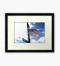 Flag Of Honor Framed Print