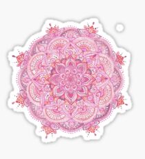 Watercolour Mandala Pink Sticker
