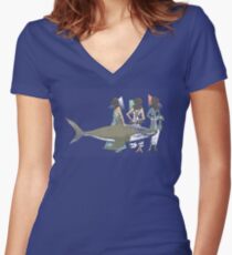 In Oceanic Fashion Women's Fitted V-Neck T-Shirt
