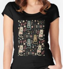 Cat Folk Fitted Scoop T-Shirt