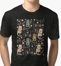 Camiseta de tejido mixto Cat Folk