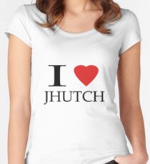 I (heart) Jhutch Women's Fitted Scoop T-Shirt