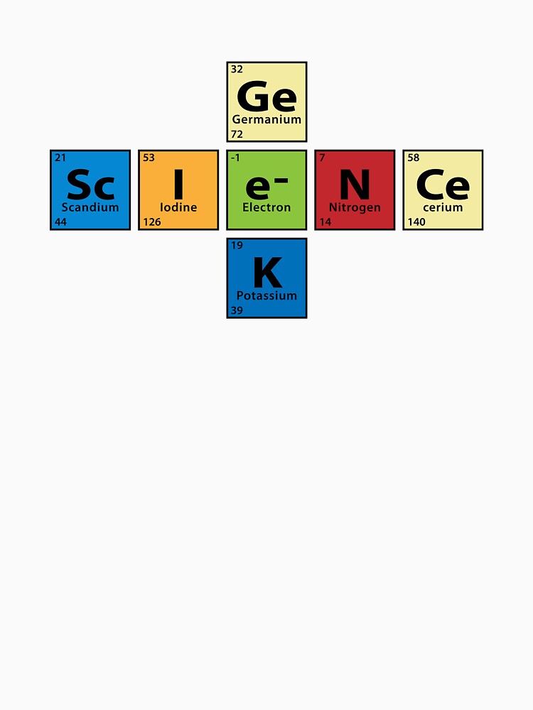 "Science Geek Periodic Table" Tshirt by WickedCool Redbubble