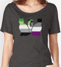 Aro Ace Pride Cats Women's Relaxed Fit T-Shirt
