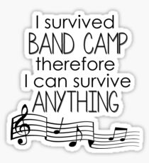 I Survived Band Camp Sticker