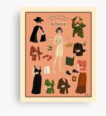 Amelie Poster Doll Canvas Print