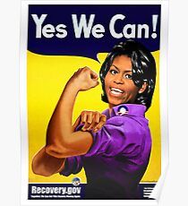 Recovery.gov Michelle Obama as Rosie The Riveter Poster