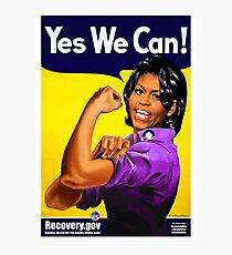 Recovery.gov Michelle Obama as Rosie The Riveter Photographic Print