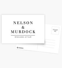 Nelson & Murdock (Schwarz auf Weiß) Postkarten