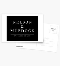 Nelson & Murdock: Avocados (Weiß auf Schwarz) Postkarten