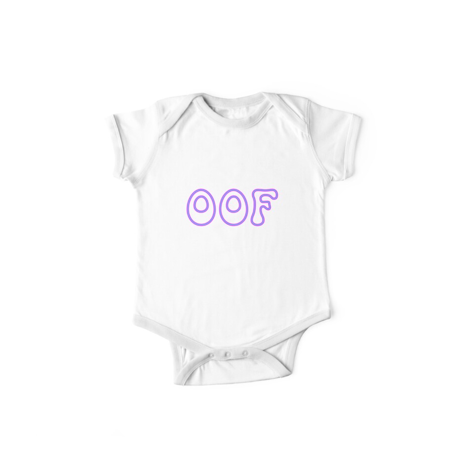 Oof Roblox Games Baby One Piece By T Shirt Designs Redbubble - pink shirt for boys roblox