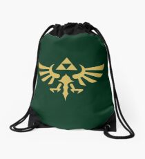 The Legend of Zelda Royal Crest (gold) Drawstring Bag