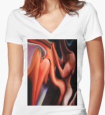 Evening People Women's Fitted V-Neck T-Shirt