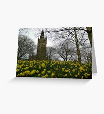 Glasgow University in the Spring Greeting Card