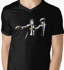 PULP FICTION BANANA. Men's V-Neck T-Shirt
