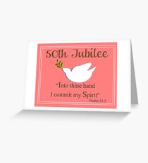 Nuns 50th Golden Jubilee Cards Greeting Card