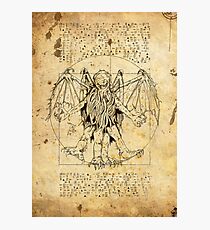 Cthulhu Vitruvian Photographic Print
