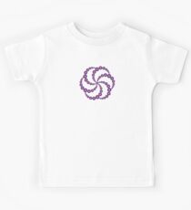 Hex Spiral Crop Circle Kids Tee