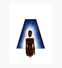 Geek letter A Photographic Print
