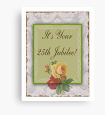 Nuns 25th Silver Jubilee Card Canvas Print