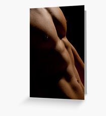 Close - gay art male art Greeting Card