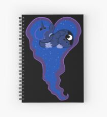 Princess Luna Sleeping Heart Spiral Notebook