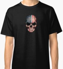 American Flag Skull Classic T-Shirt