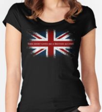 This Shirt Gives Me A British Accent Women's Fitted Scoop T-Shirt