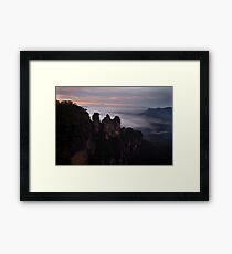 The Three Sisters, Blue Mountains, Australia Framed Print
