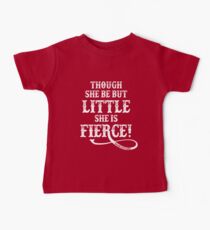 Shakespeare Quote Typography - Though She Be ... Baby Tee