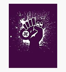 SNES Controller Splat Photographic Print