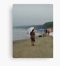 seaside walk Canvas Print